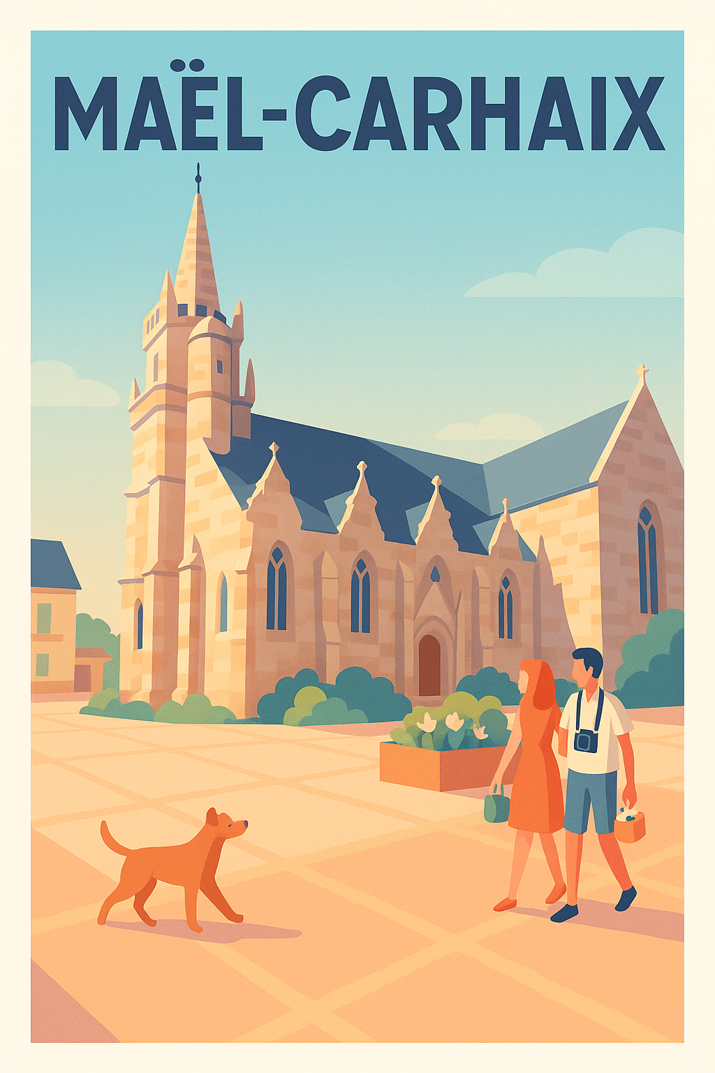 Affiche de Maël-Carhaix - Charme et patrimoine breton