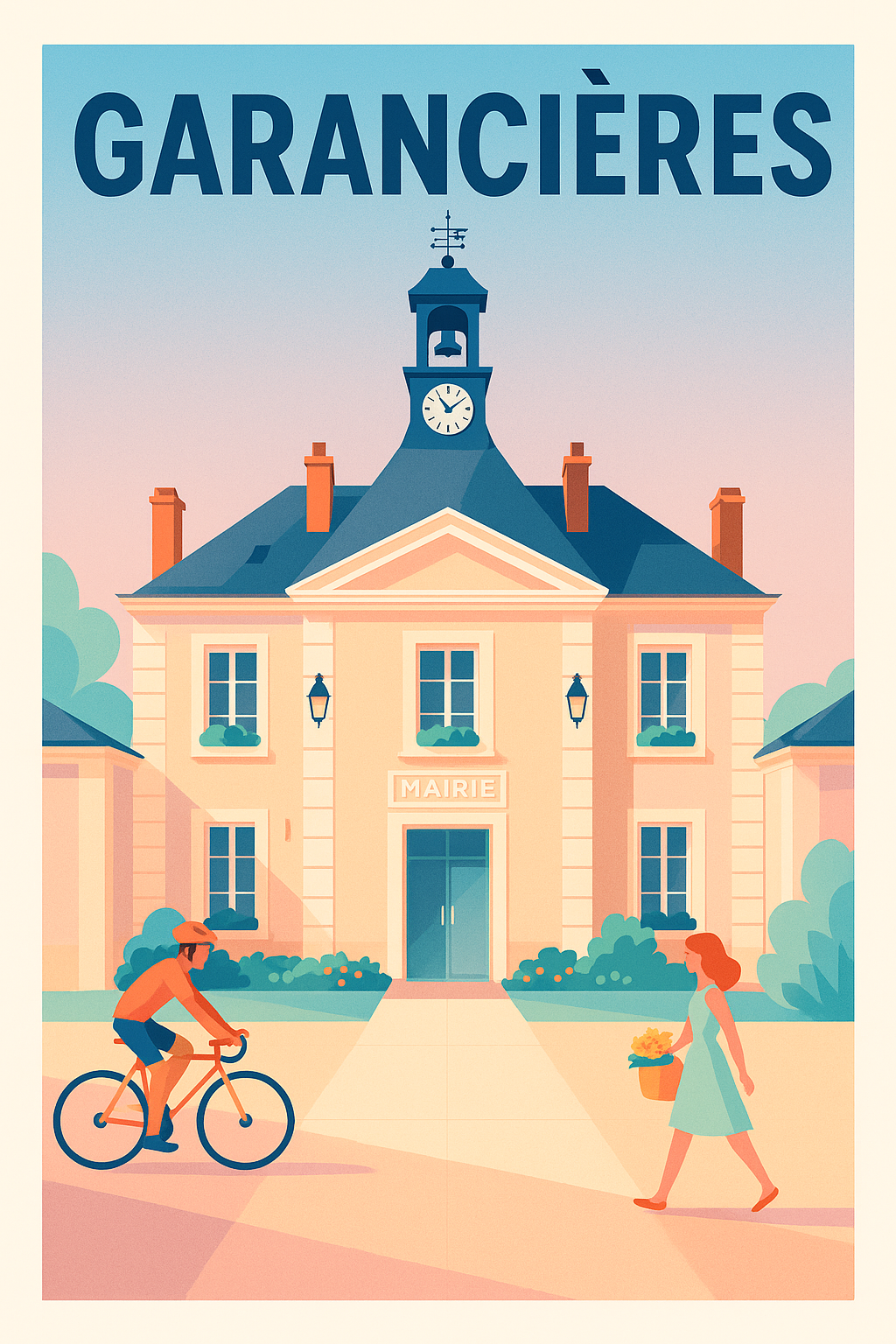Affiche de Garancières - Un charmant instant au cœur du village