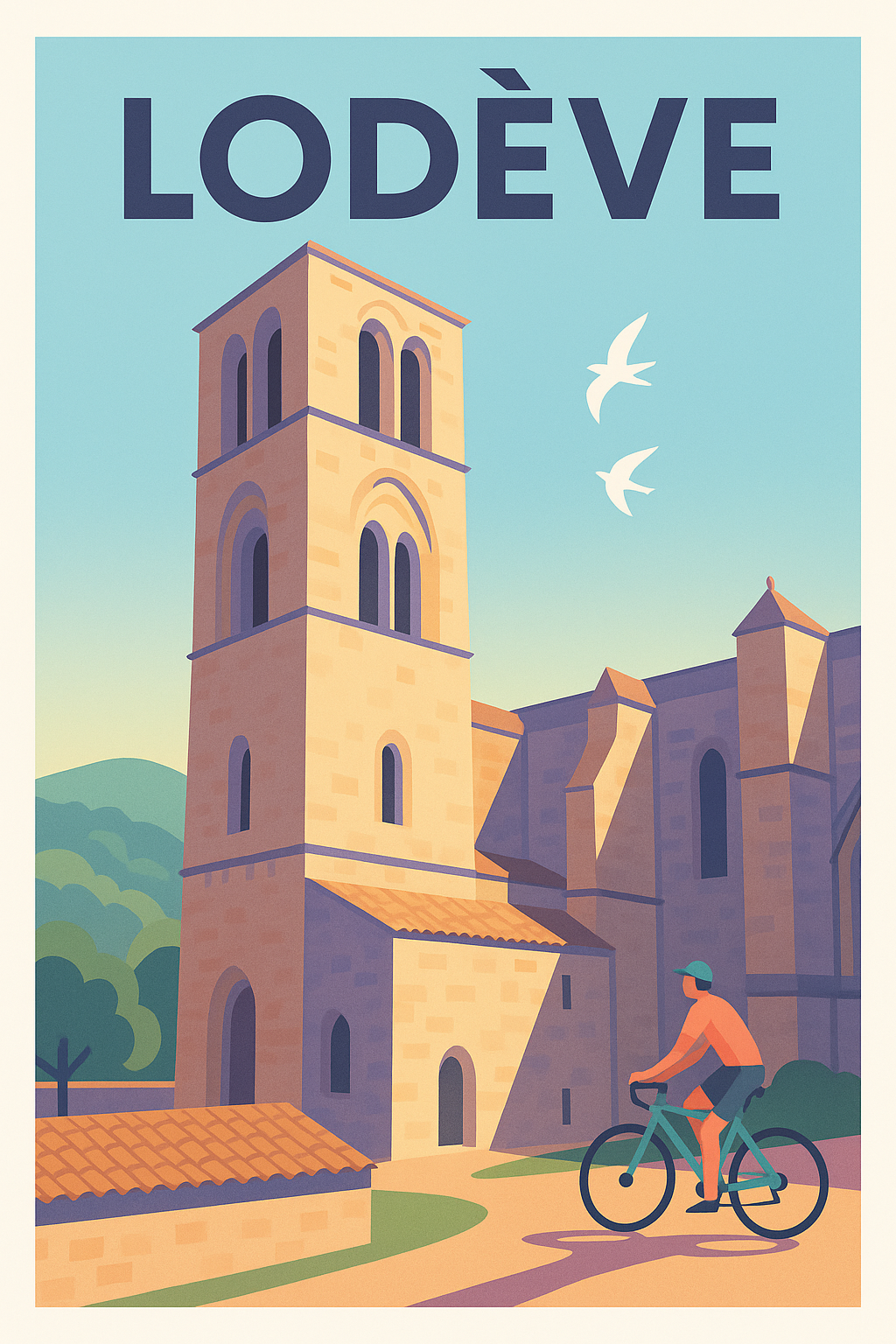 Affiche de Lodève - Charme et sérénité au cœur de l’Hérault