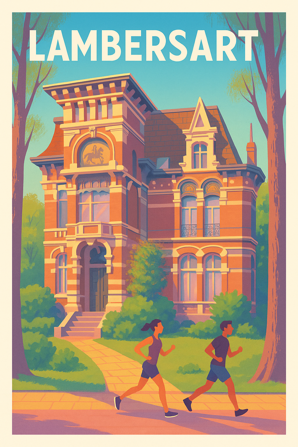 Affiche Lambersart — Élégance et nature au cœur de la ville · poster d'art de Lambersart