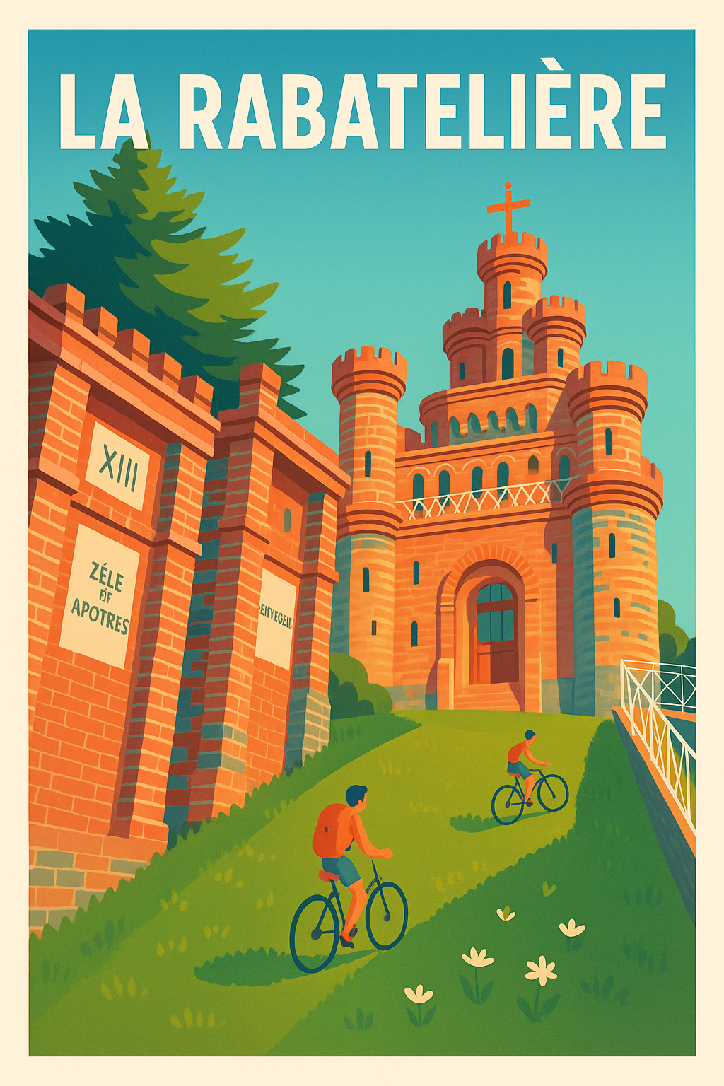 Affiche de La Rabatelière - Balade au château ensoleillé
