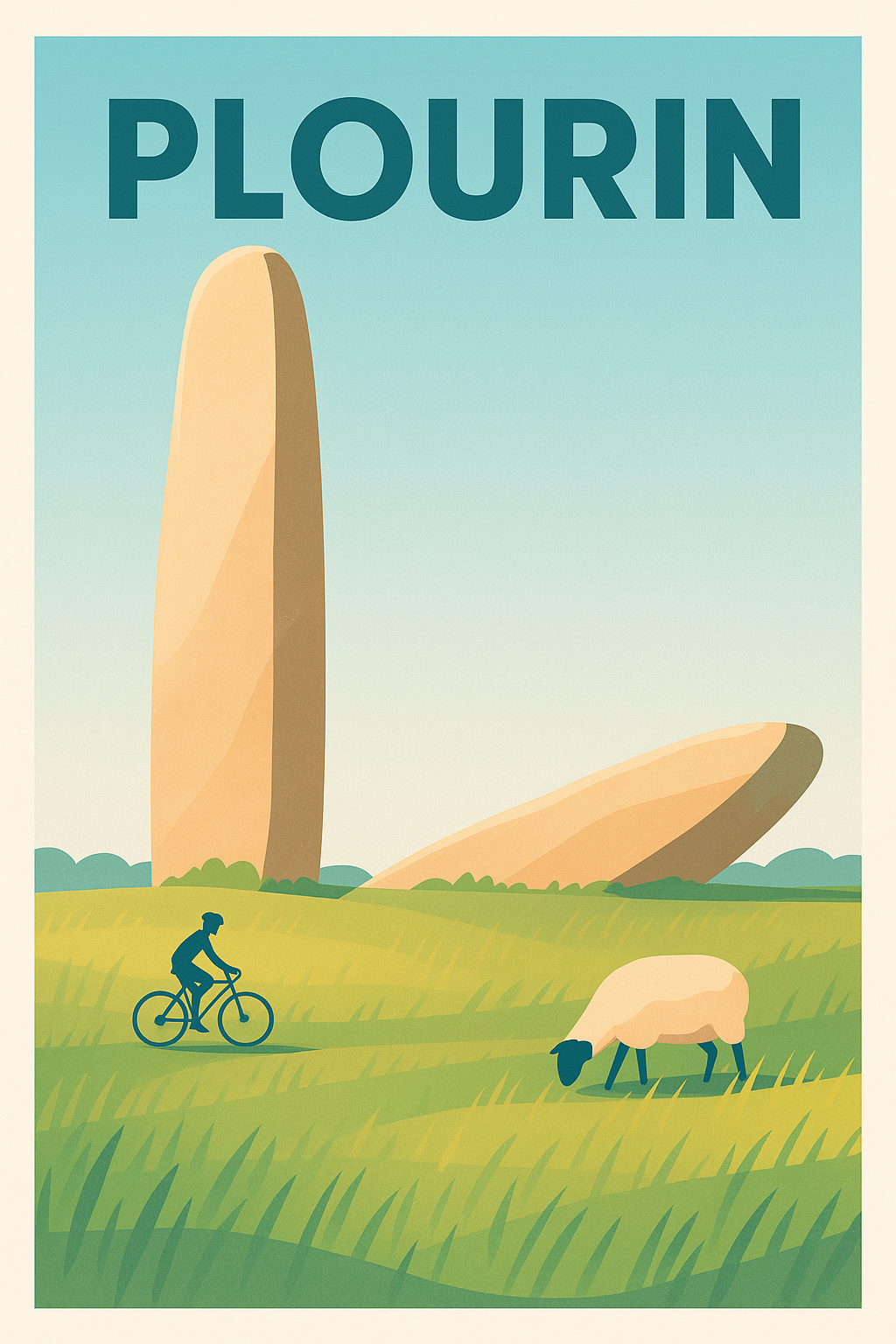 Affiche de Plourin - L'âme paisible des menhirs bretons