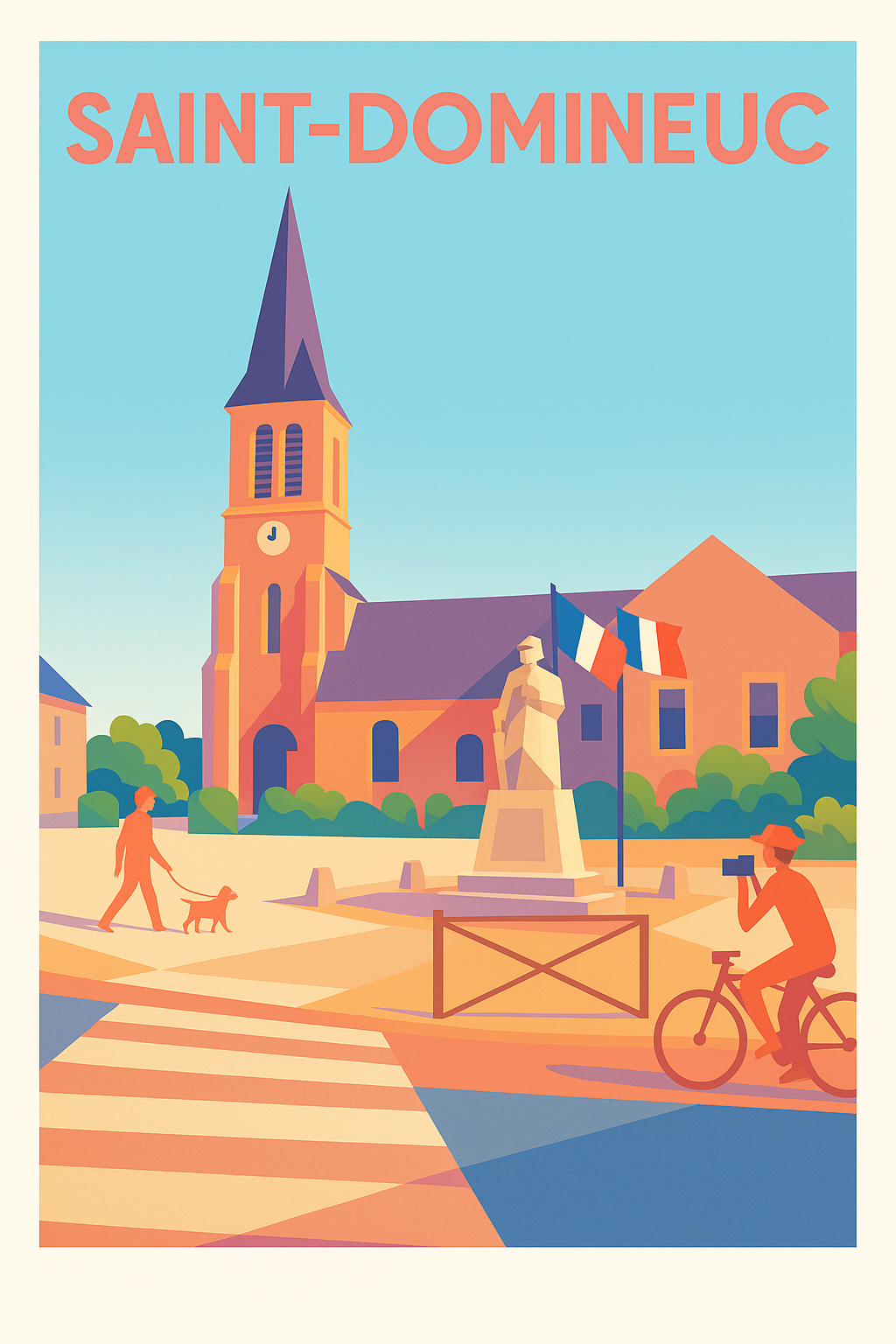 Affiche de Saint-Domineuc - Un coin de charme breton