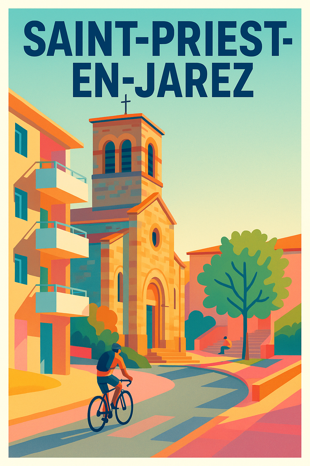 Affiche de Saint-Priest-en-Jarez - Charme et douceur de vie au cœur de la ville