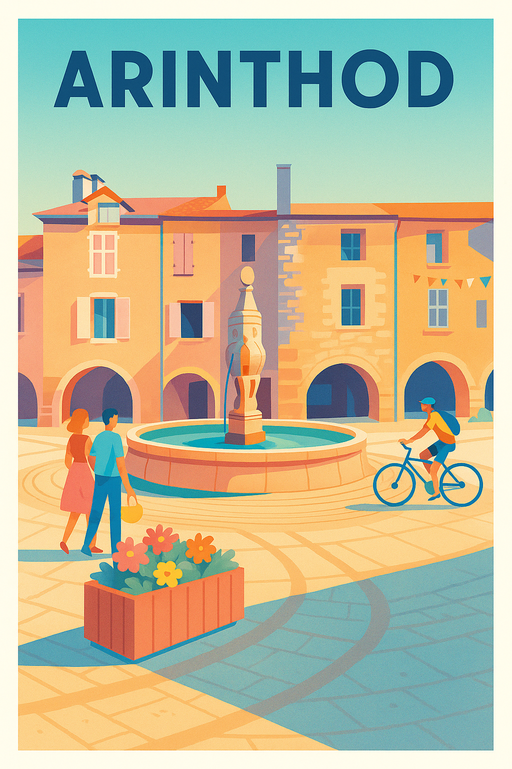 Affiche de Arinthod - Charme et douceur d'une place pittoresque