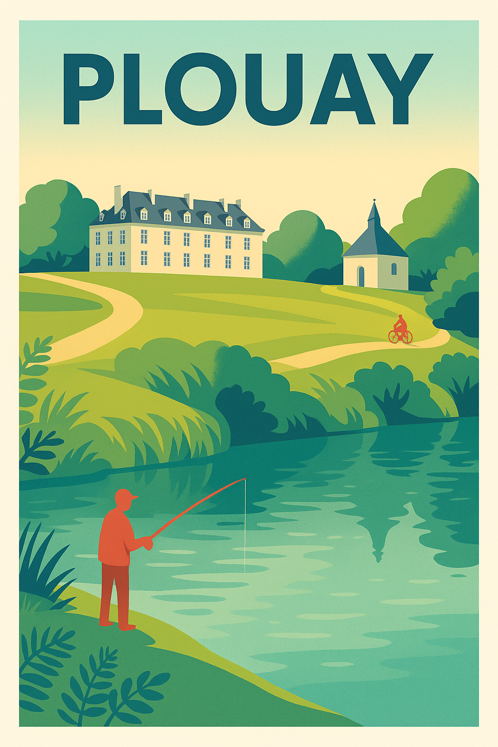 Affiche de Plouay - Sérénité et nature au bord de l'eau