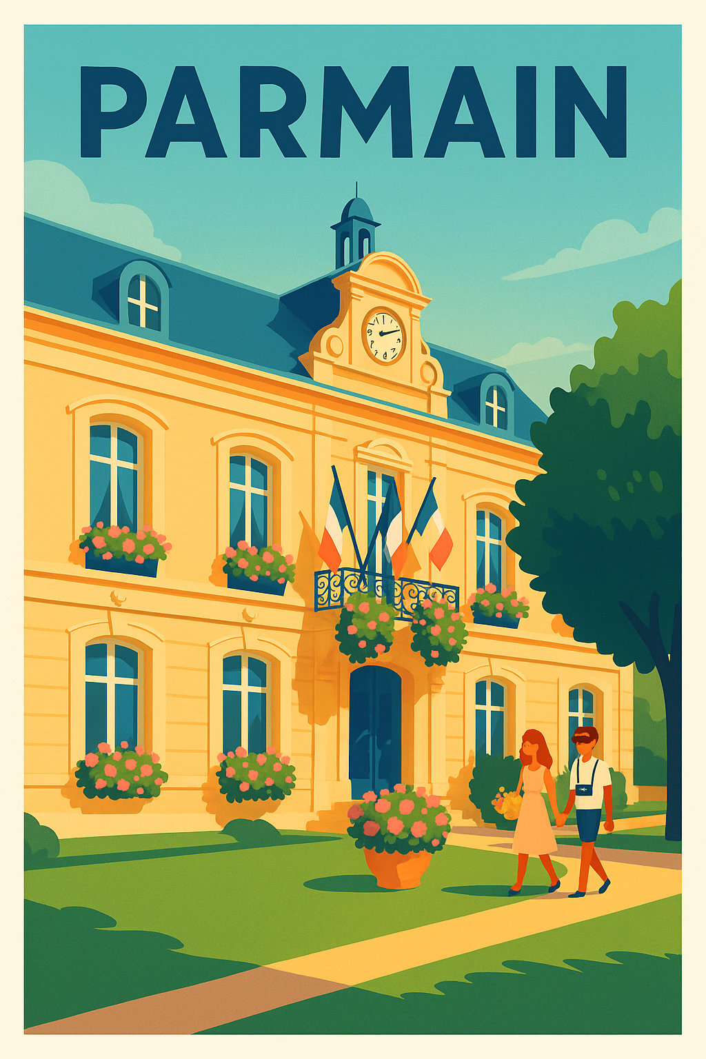 Affiche de Parmain - Charme et douceur d'une ville paisible