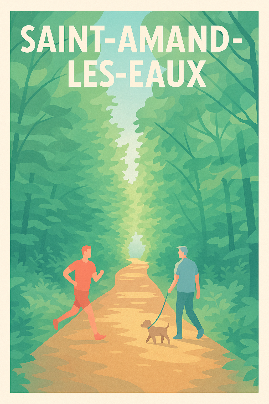 Affiche de Saint-Amand-les-Eaux - Évasion Nature au Quotidien