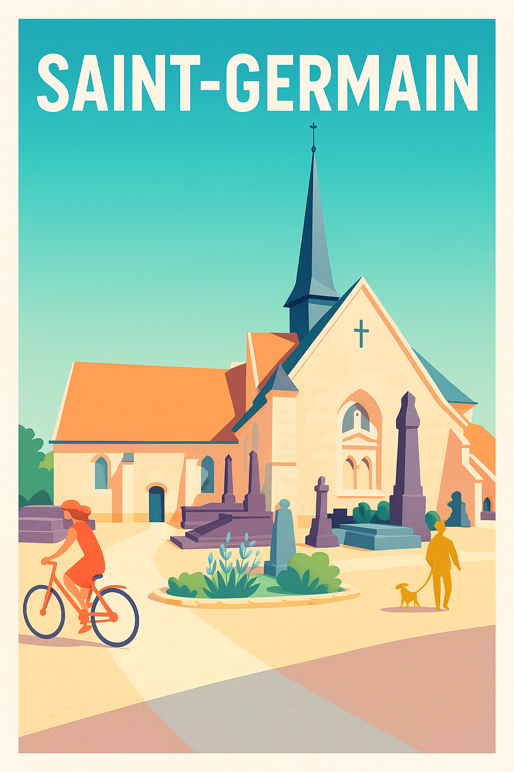 Affiche de Saint-Germain - Charme et sérénité au cœur du village