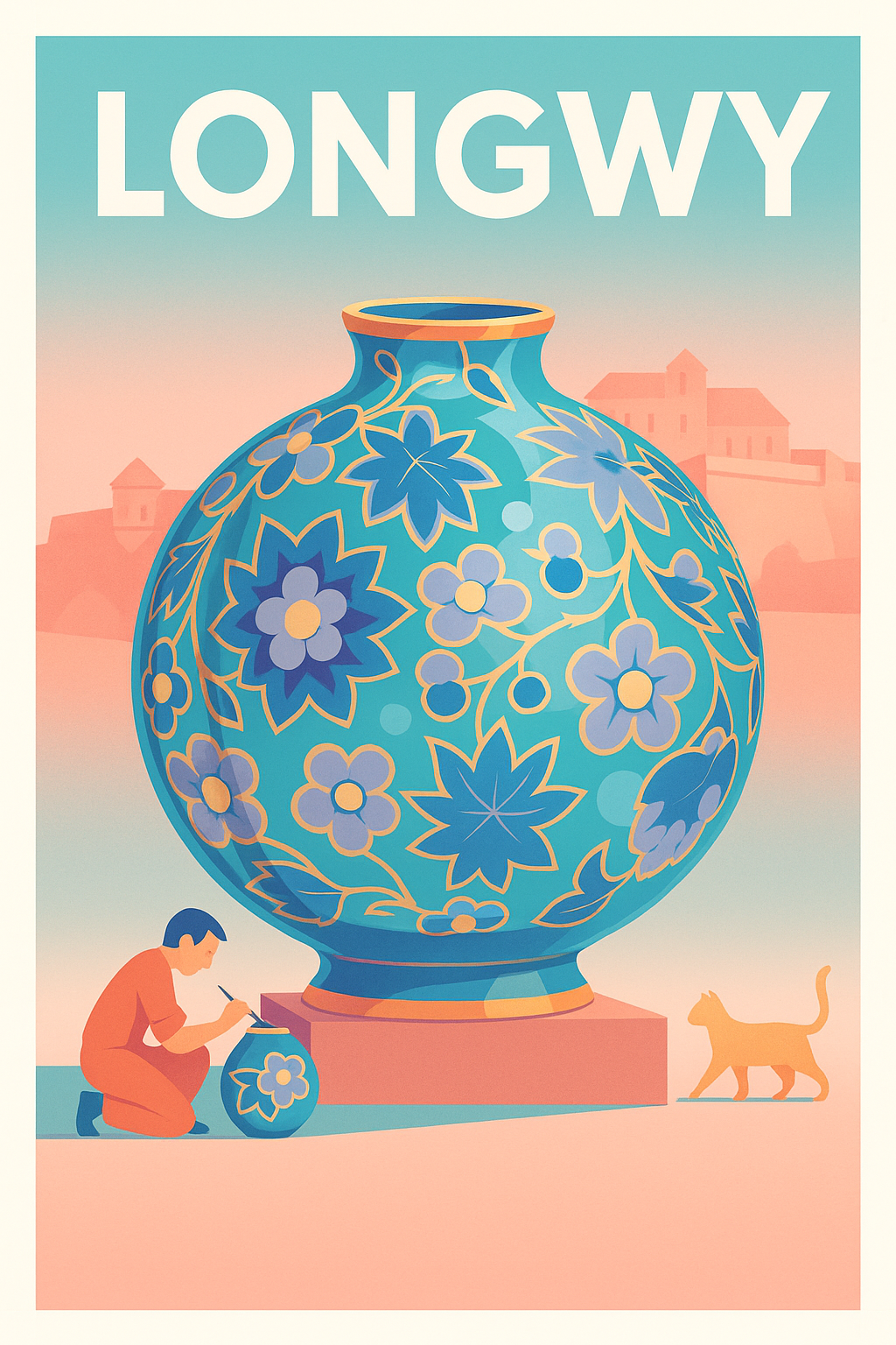 Affiche de Longwy - L'art de la faïence en majesté