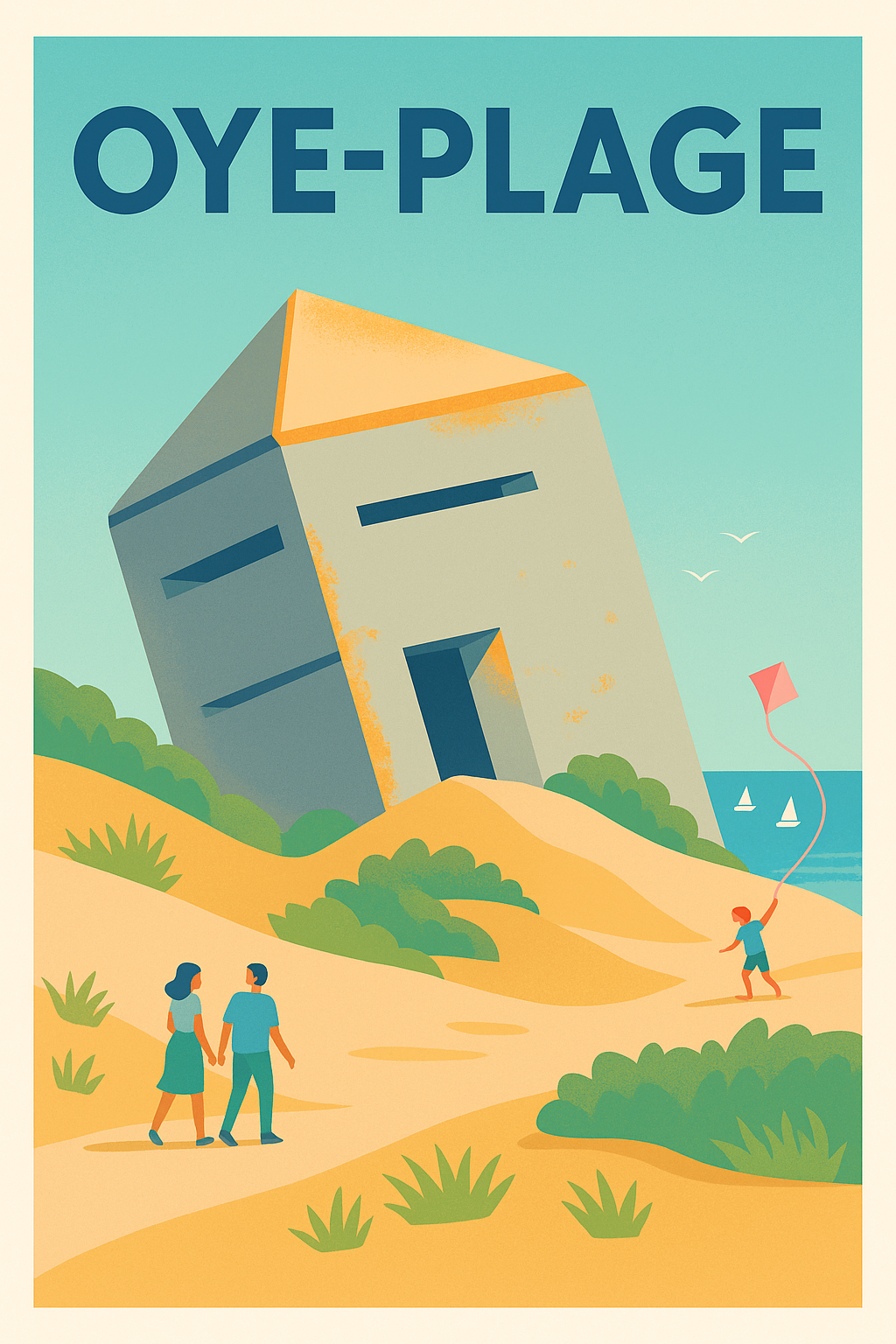Affiche de Oye-Plage - Évasion et patrimoine côtier