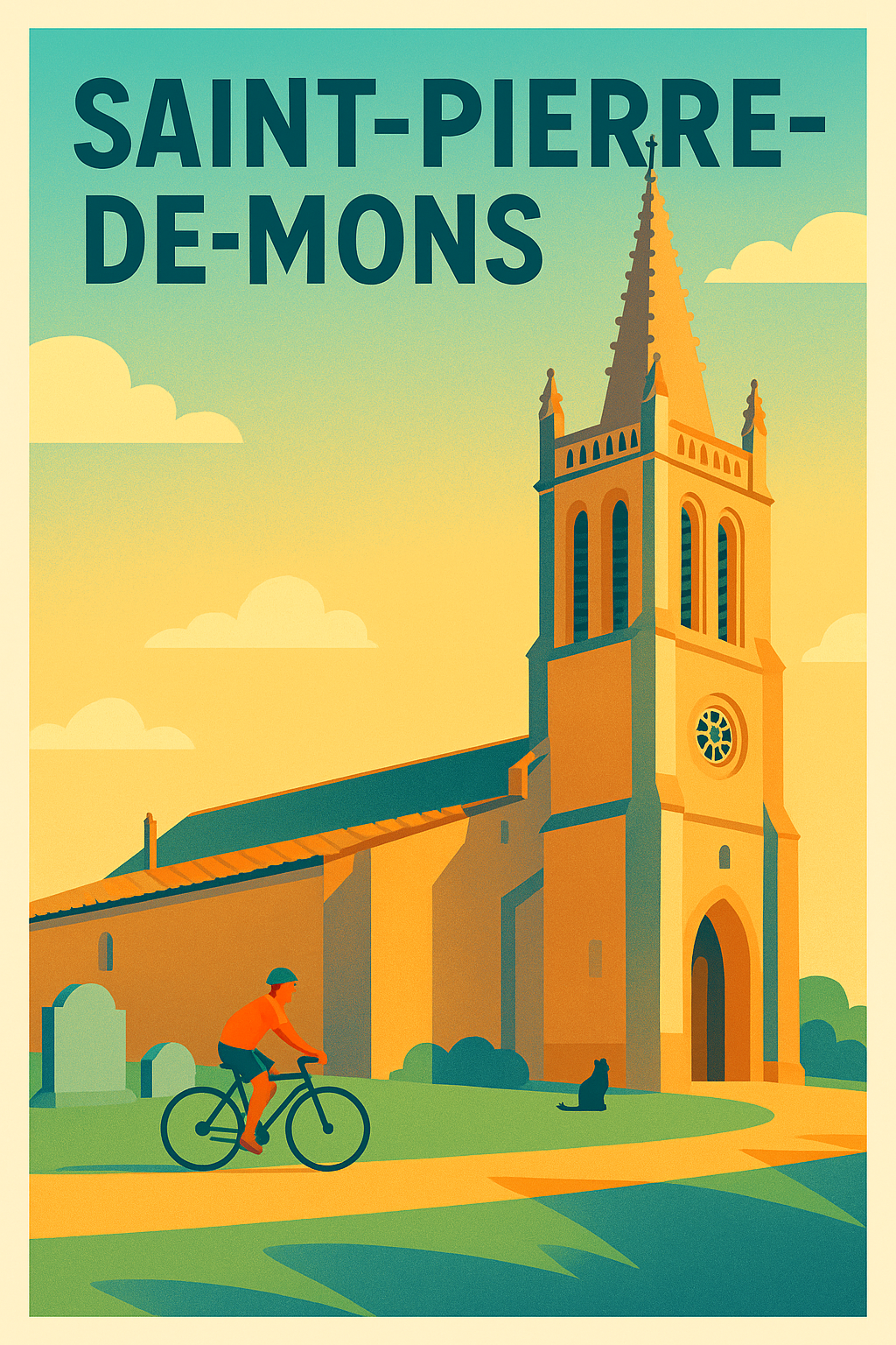 Affiche de Saint-Pierre-de-Mons - Charme et sérénité au cœur de la campagne