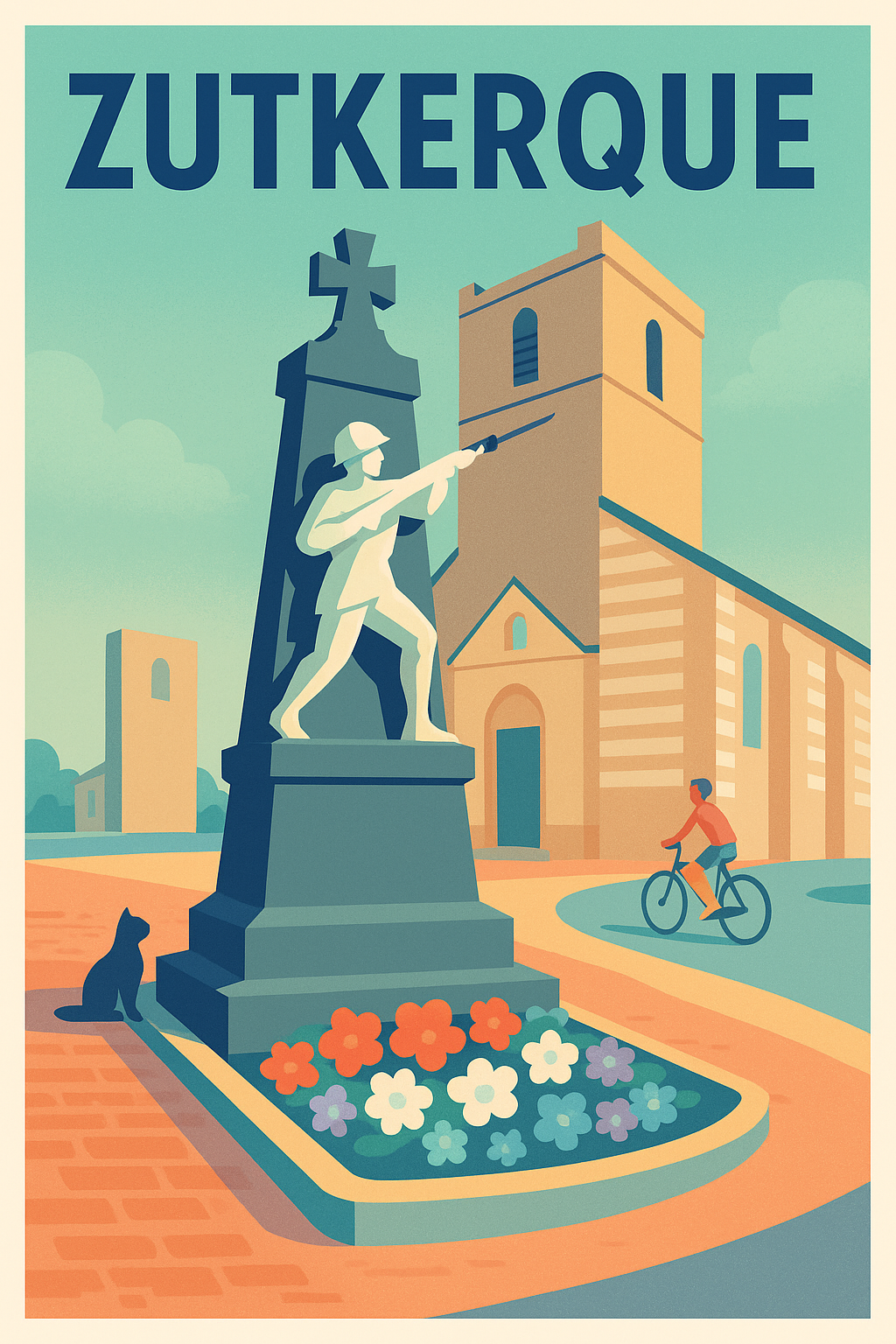 Affiche de Zutkerque - Charme et Histoire en Plein Cœur