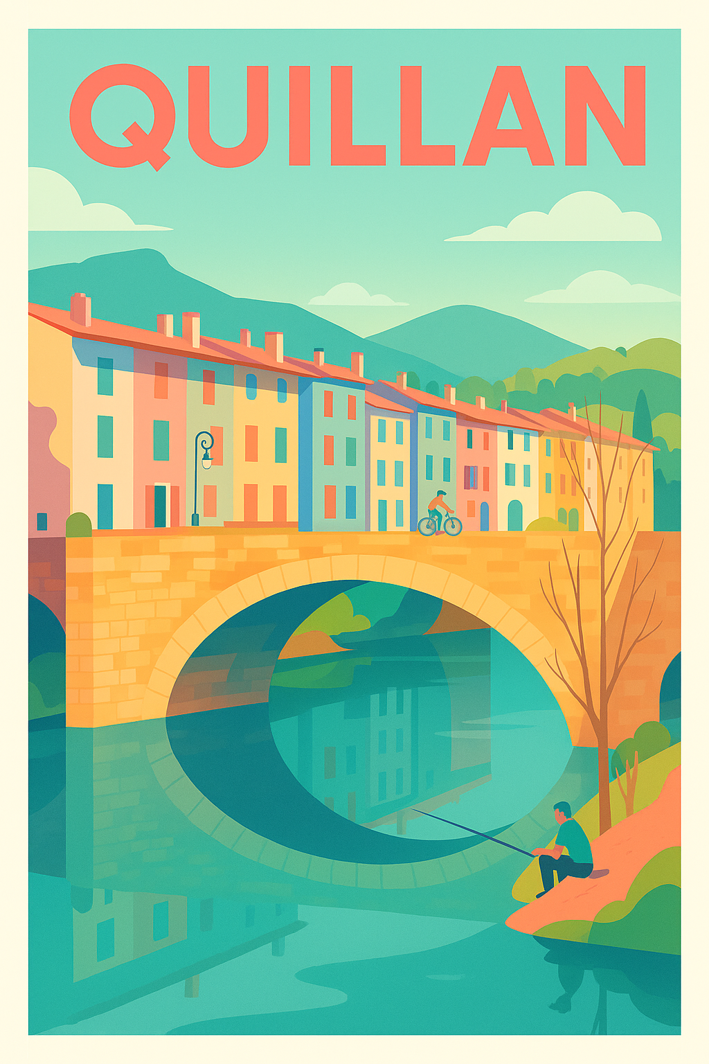 Affiche de Quillan - Sérénité au fil de l'Aude