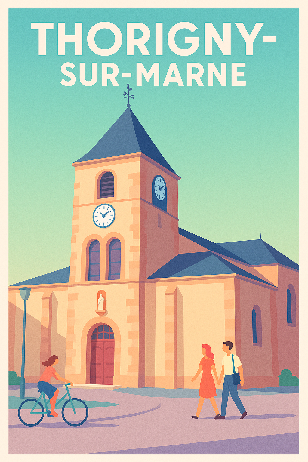 Affiche de Thorigny-sur-Marne - Charme et sérénité à l'église du village