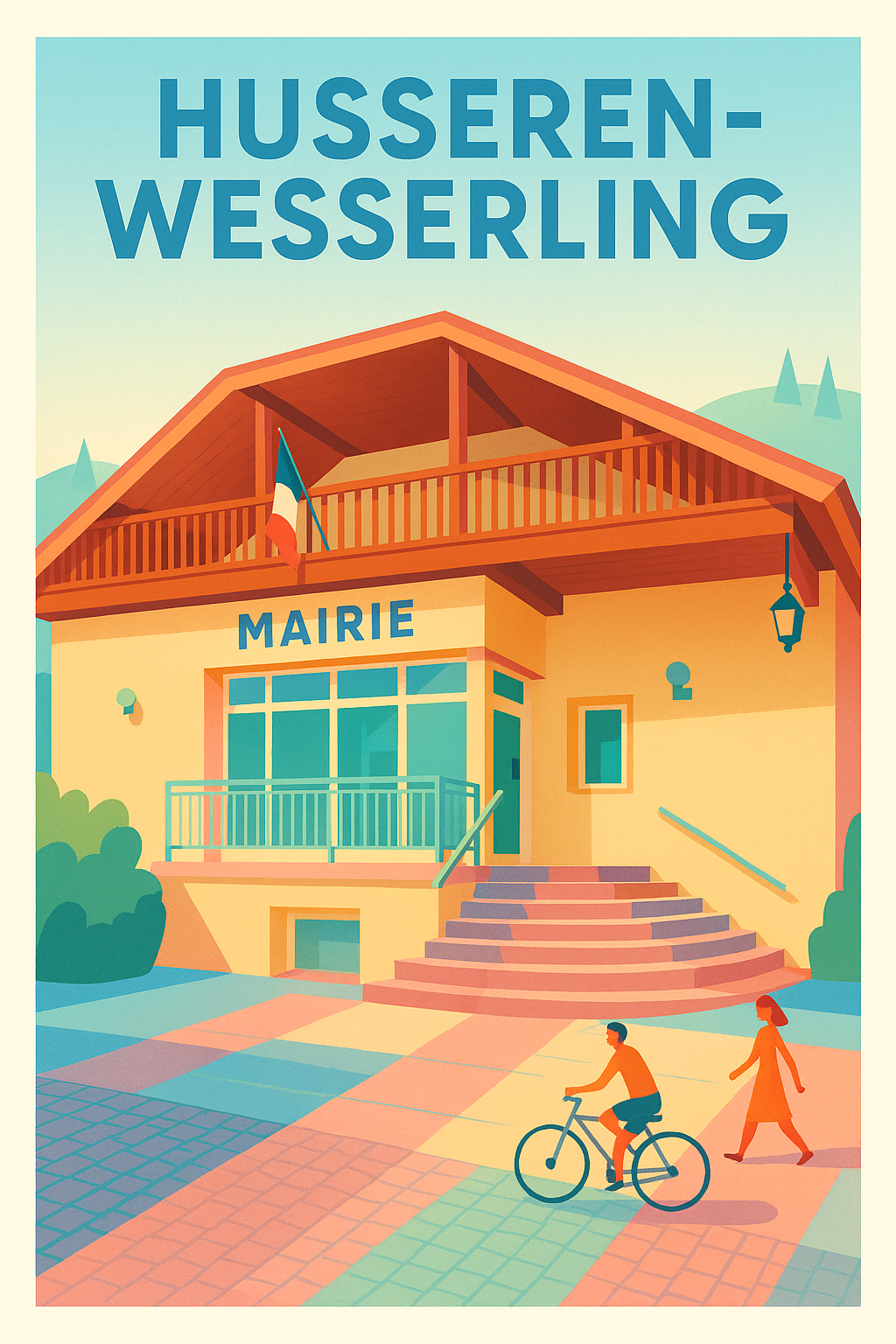 Affiche de Husseren-Wesserling - Charme et sérénité au cœur de la commune