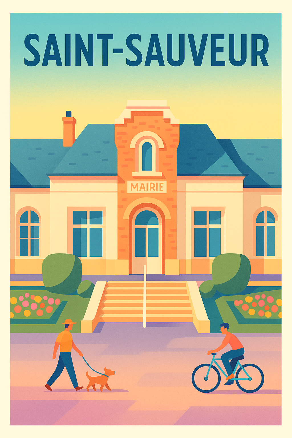 Affiche de Saint-Sauveur - Charme et douceur de la vie locale