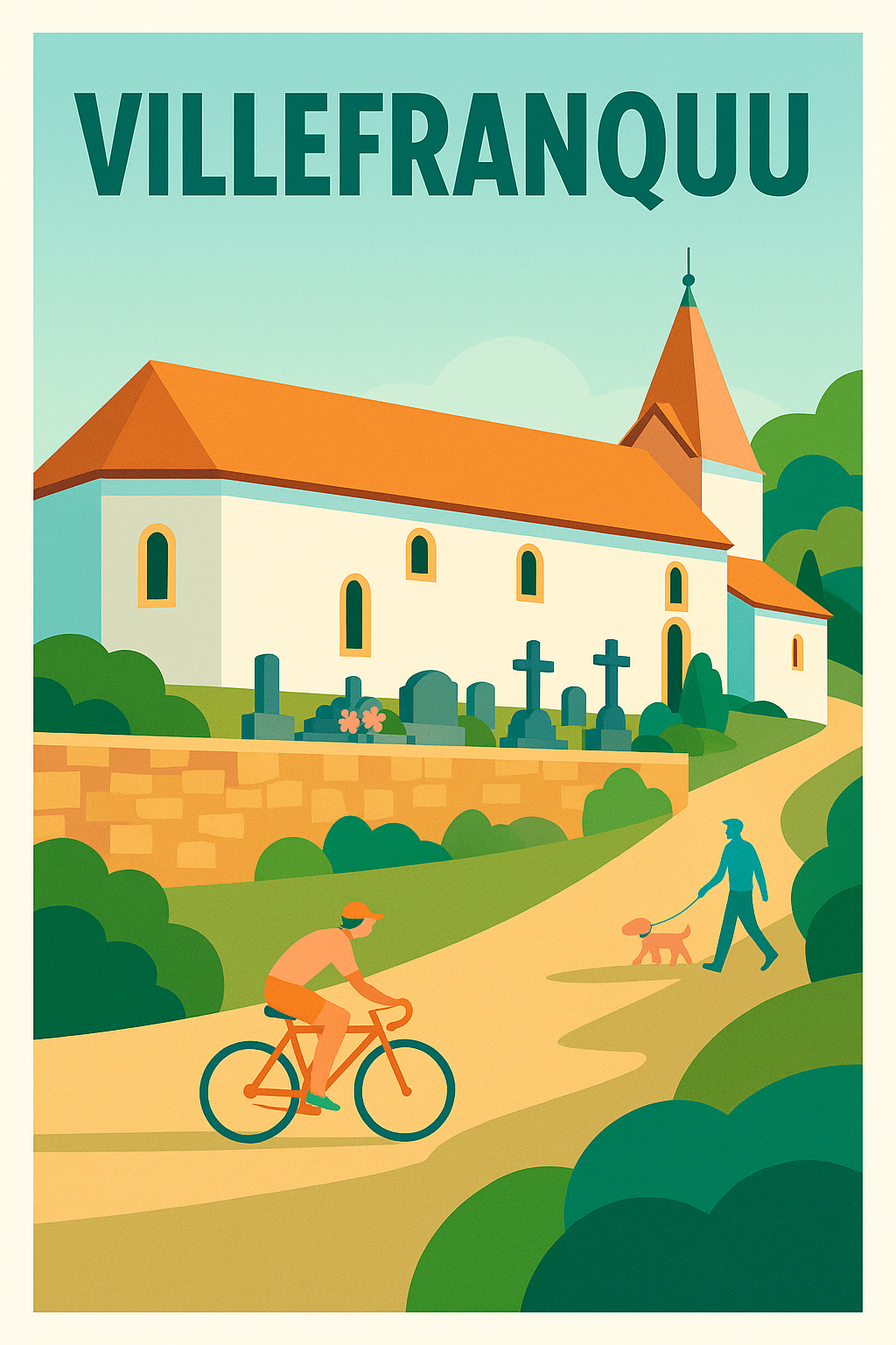 Affiche de Villefranque - Douceur et charme basque au quotidien