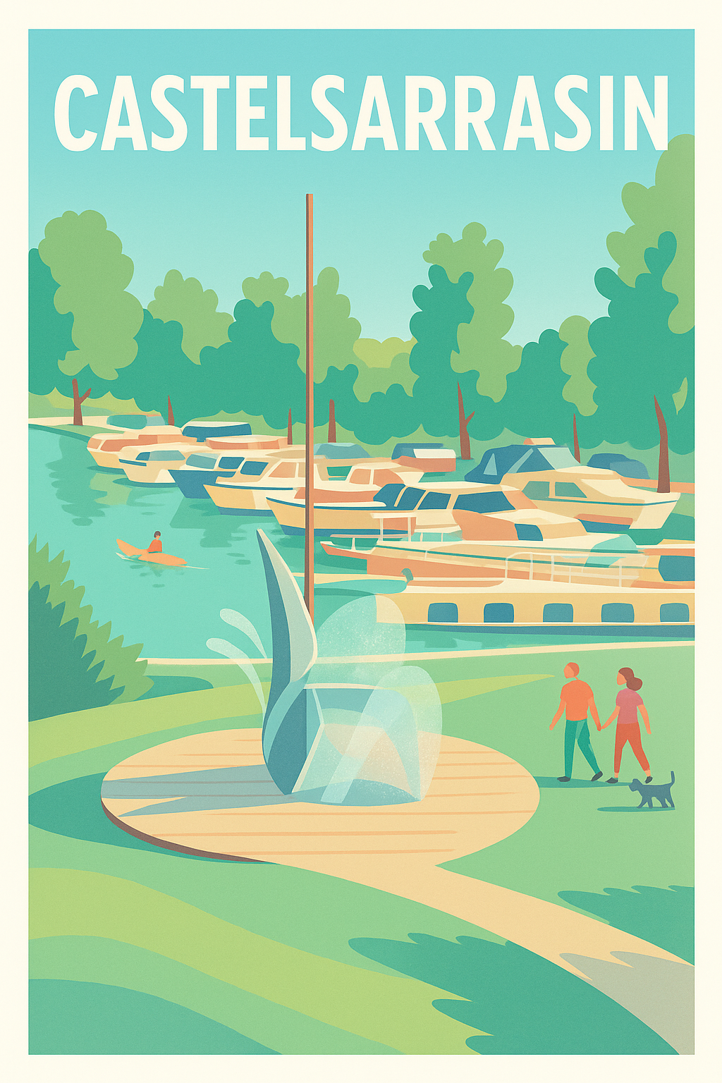 Affiche de Castelsarrasin - Balade paisible au bord de l'eau
