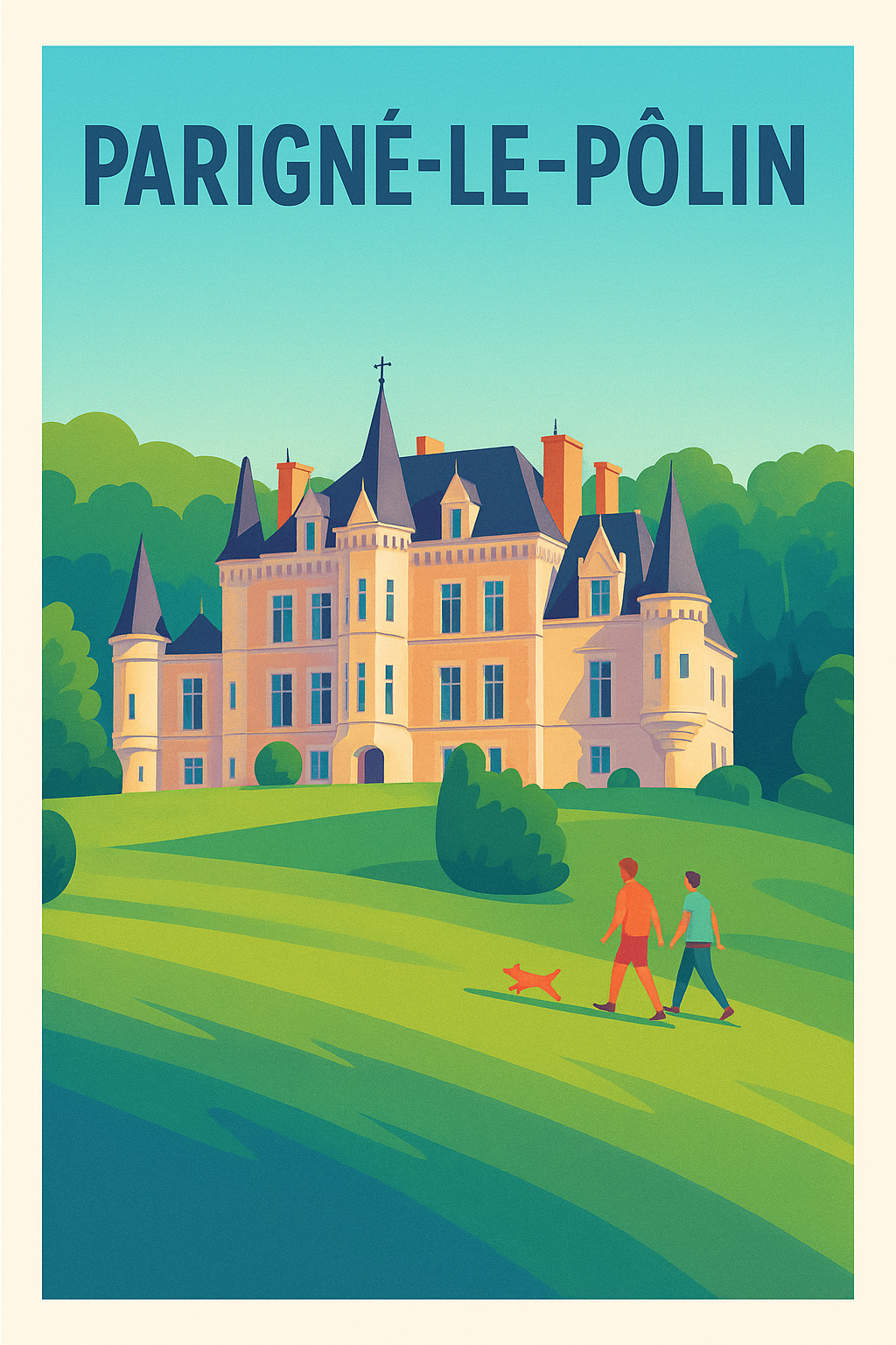 Affiche de Parigné-le-Pôlin - Charme et élégance du château historique