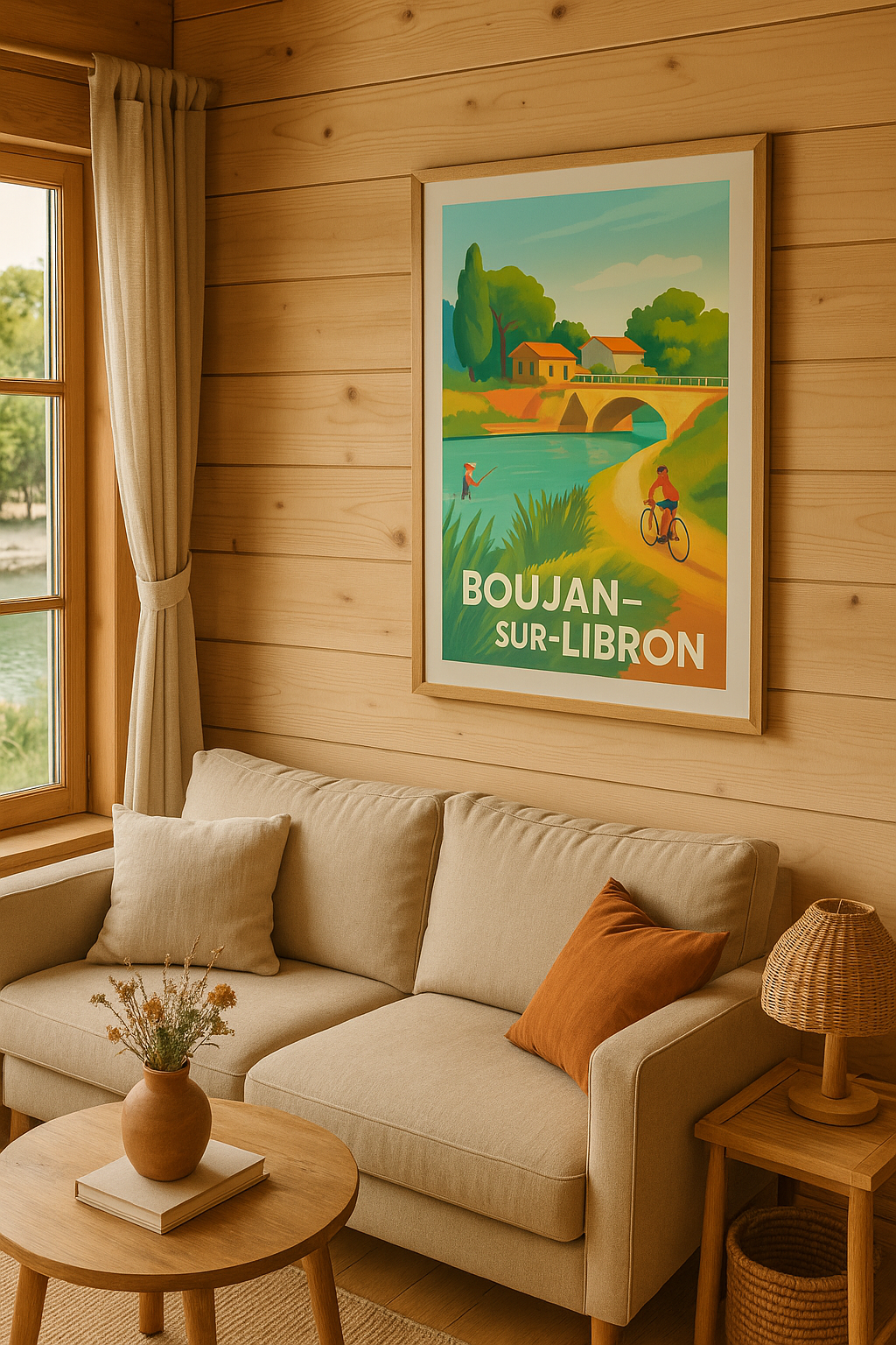 Mise en situation Affiche de Boujan-sur-Libron - Charme bucolique au fil de l'eau