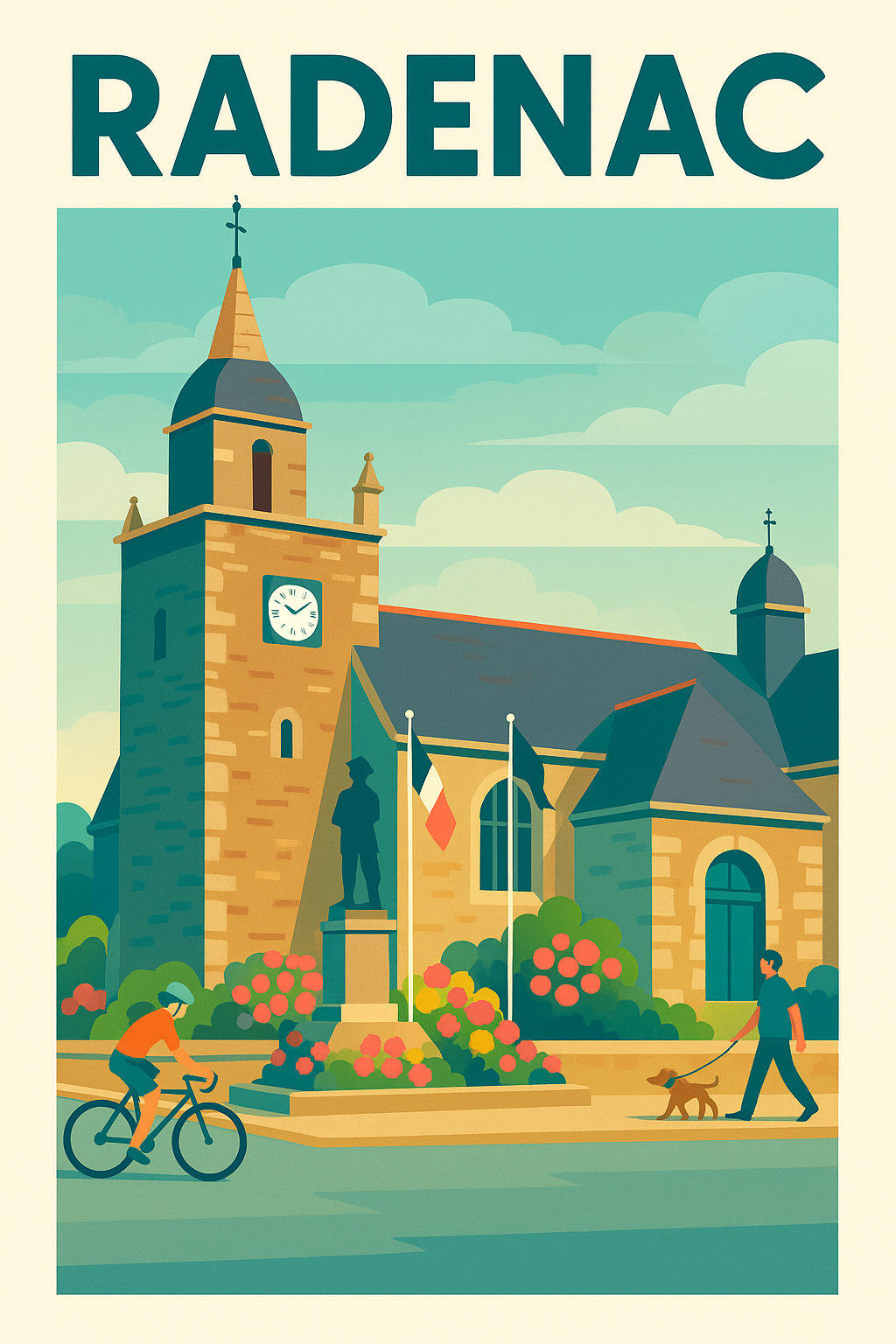 Affiche de Radenac - Charme et sérénité au cœur de la Bretagne