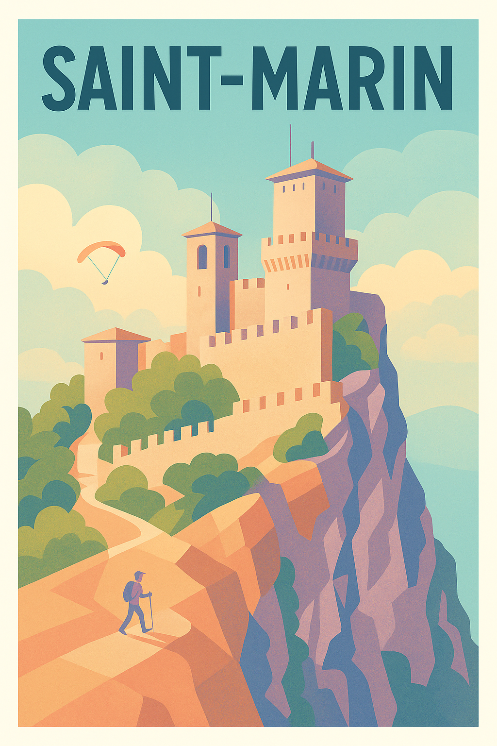 Affiche de Saint-Marin - Voyage au cœur de la forteresse historique