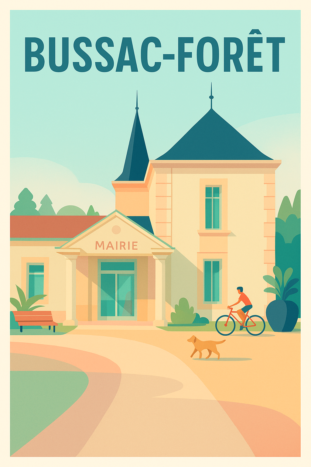 Affiche de Bussac-Forêt - Charme et sérénité au cœur de la mairie