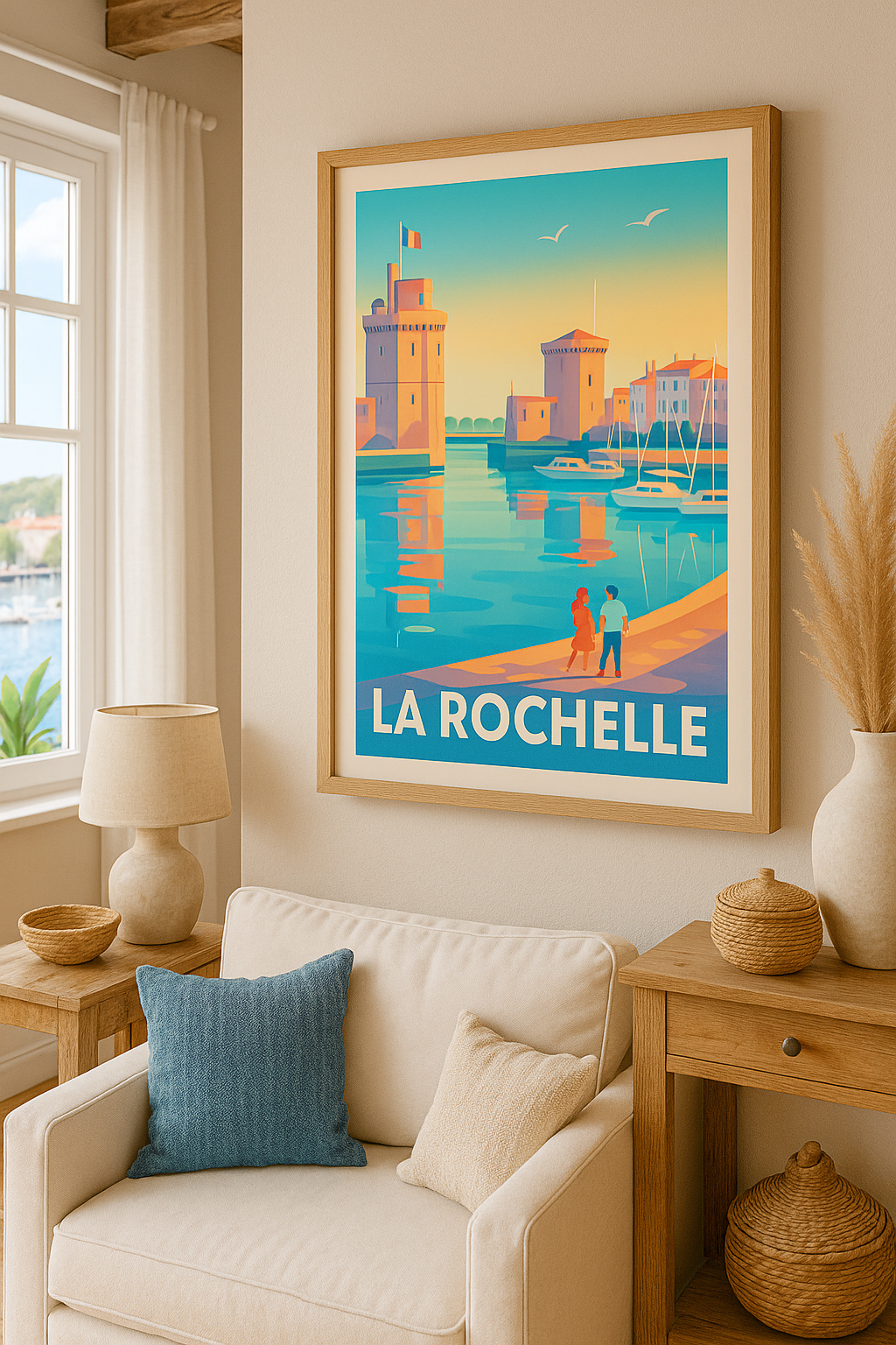Mise en situation Affiche La Rochelle - Charme et Sérénité au Vieux Port