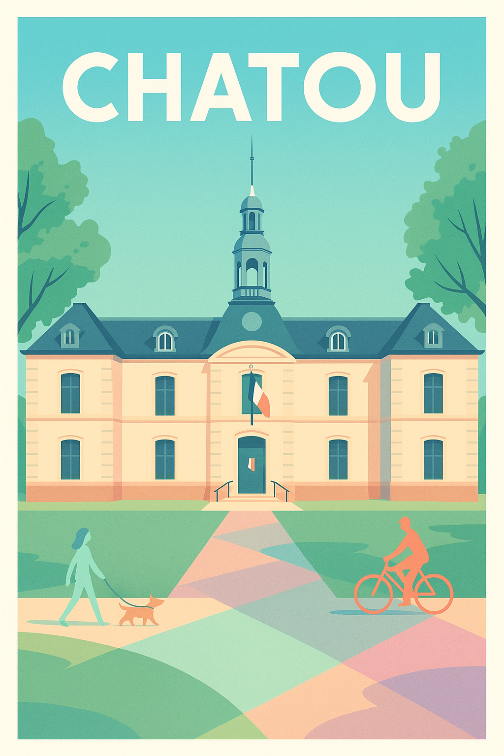 Affiche de Chatou - Élégance et sérénité en bord de Seine