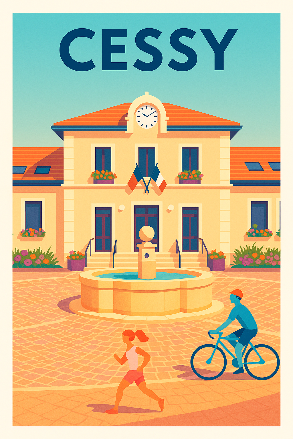 Affiche de Cessy - L'Esprit Paisible du Village