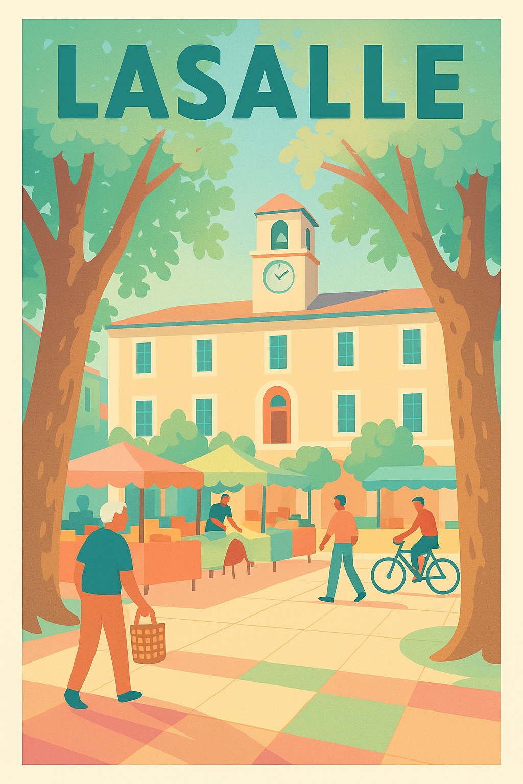 Affiche de Lasalle - L'art de vivre au cœur du marché