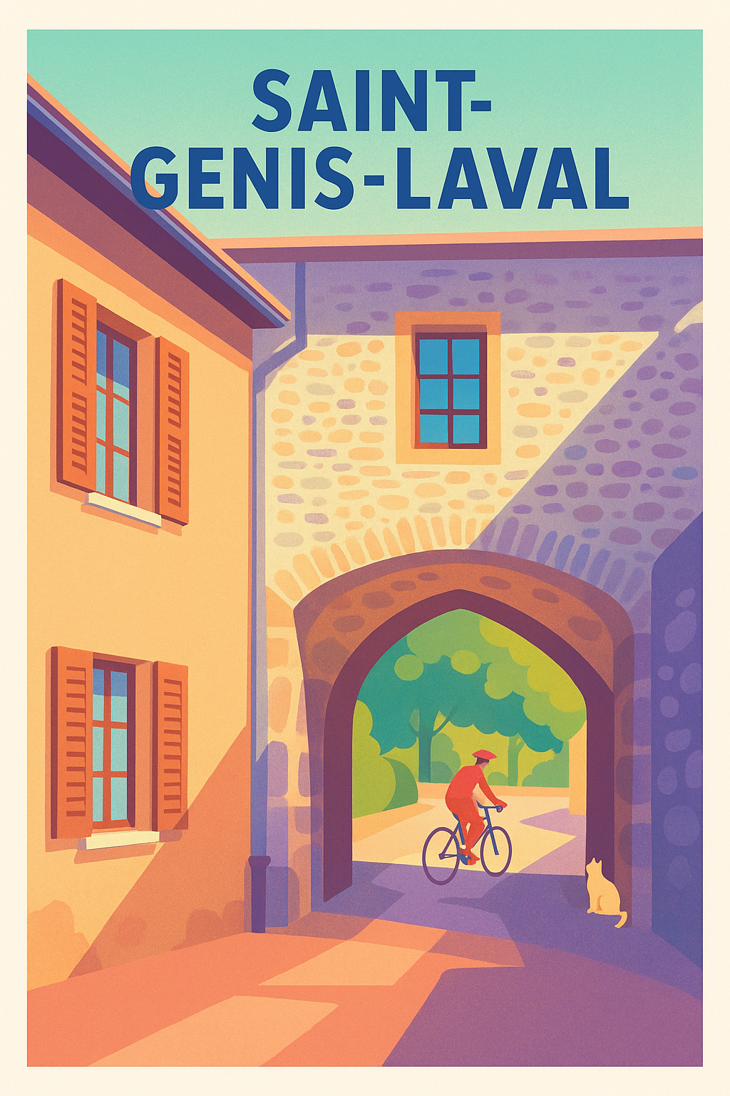Affiche de Saint-Genis-Laval - Découvrez le charme authentique