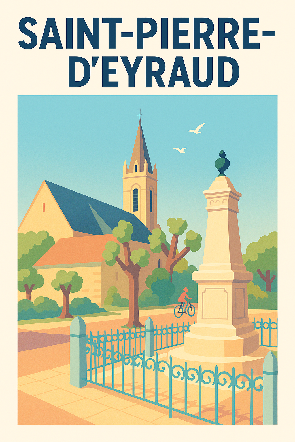 Affiche de Saint-Pierre-d'Eyraud - Charme et quiétude d'un village authentique