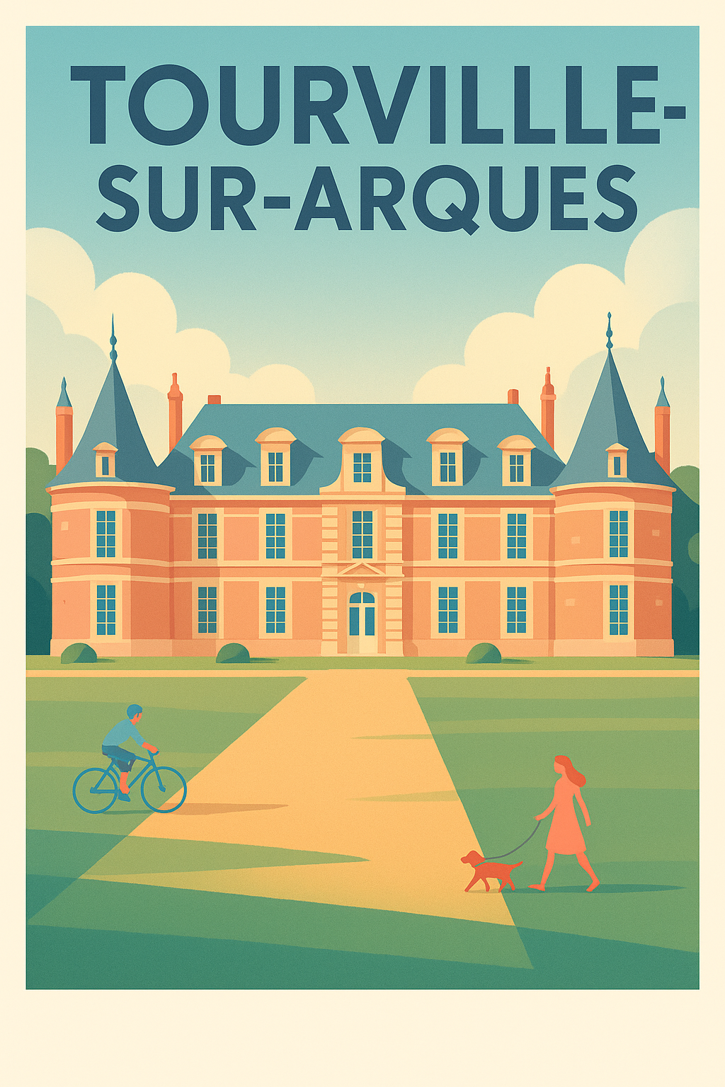 Affiche de Tourville-sur-Arques - Élégance et douceur de vivre normande