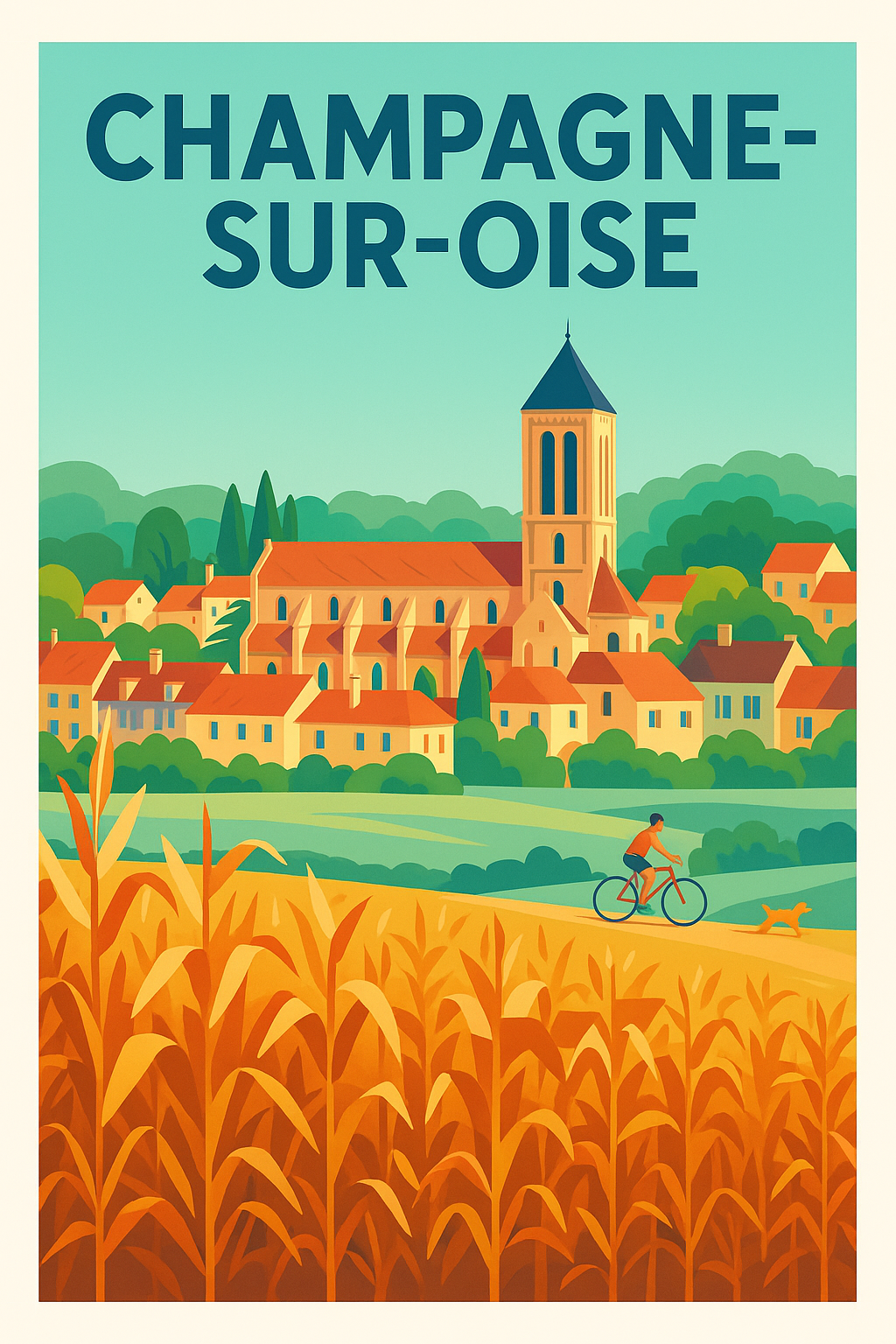 Affiche de Champagne-sur-Oise - Charme bucolique et douceur de vivre