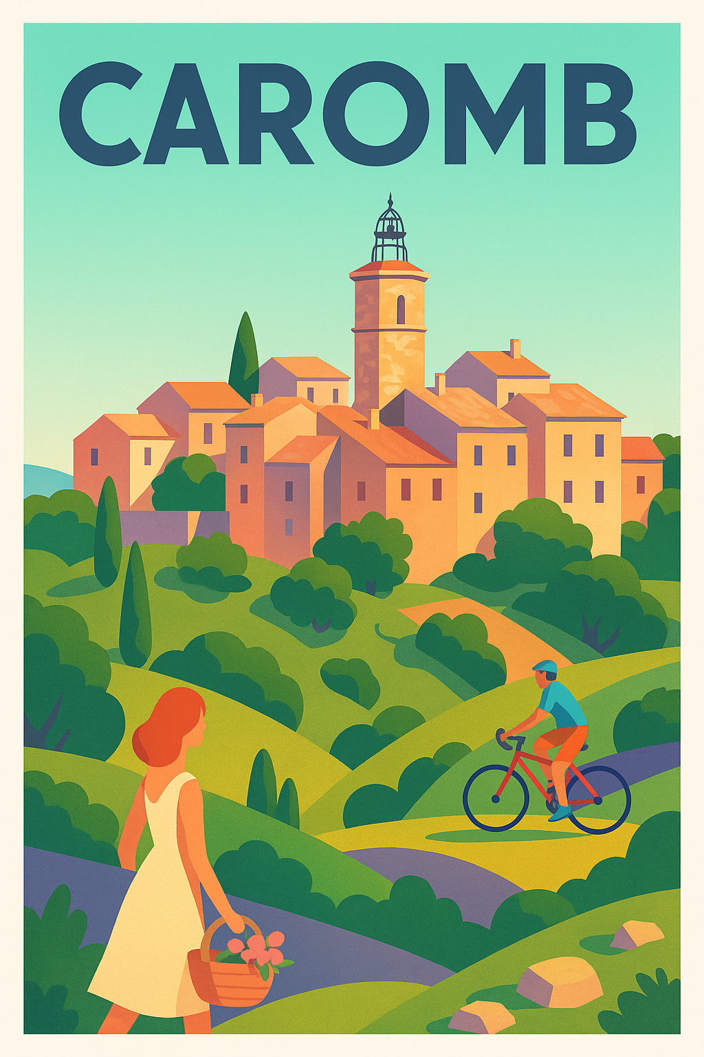 Affiche de Caromb - Escapade bucolique au cœur du vignoble