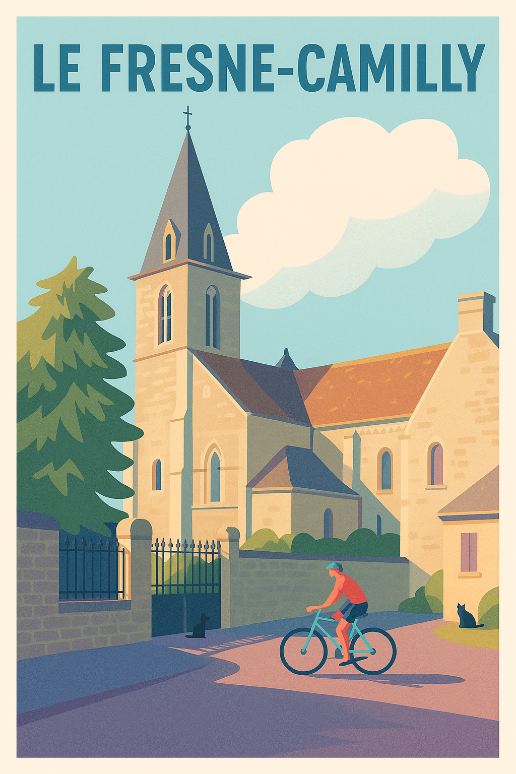 Affiche de Le Fresne-Camilly - Charme paisible et architecture historique