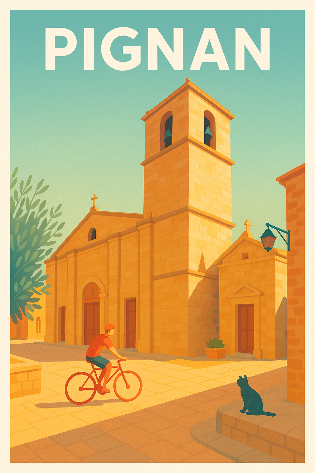 Affiche de Pignan - Douce lumière méditerranéenne