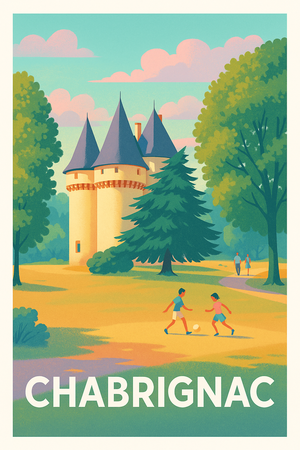 Affiche Chabrignac — Charme bucolique et patrimoine historique · poster d'art de Chabrignac