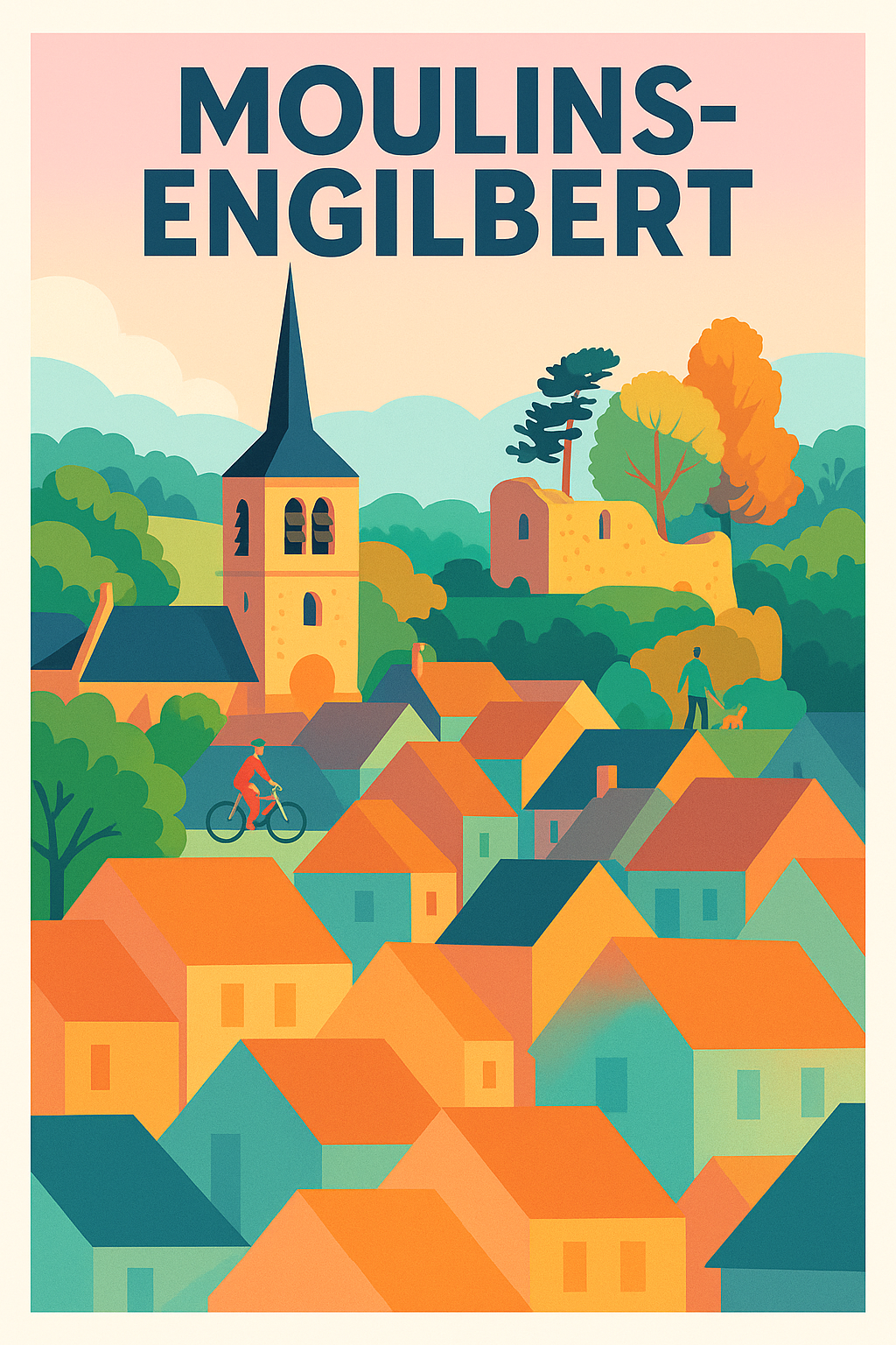 Affiche de Moulins-Engilbert - Charme et sérénité en Bourgogne