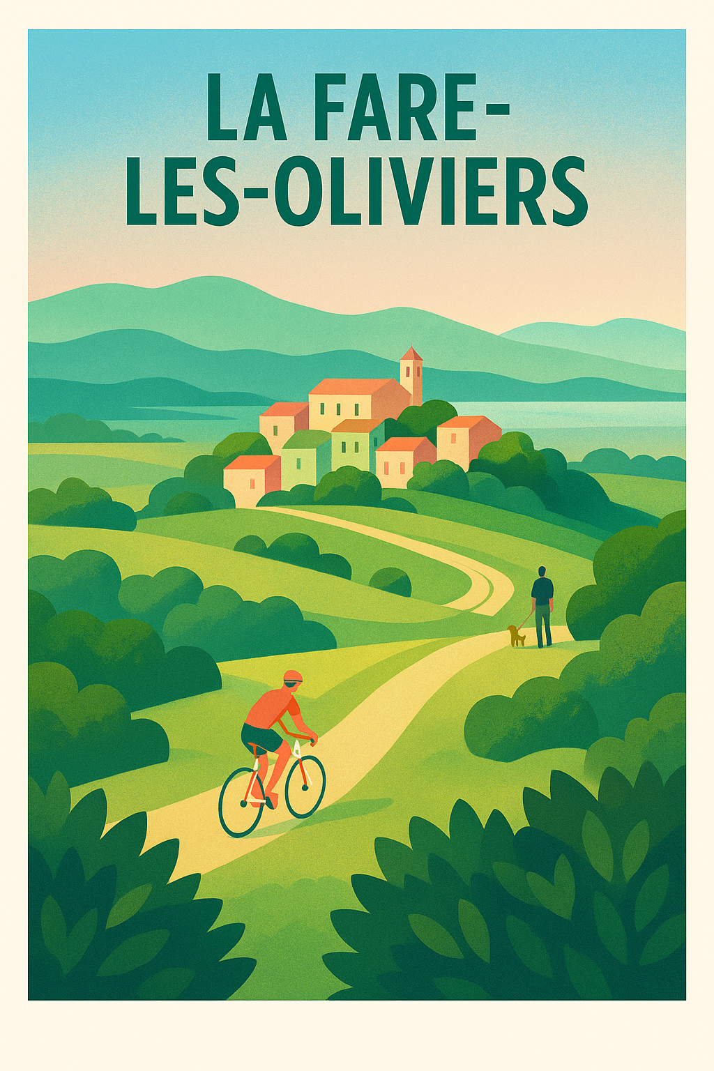 Affiche de La Fare-les-Oliviers - Escapade nature à vélo