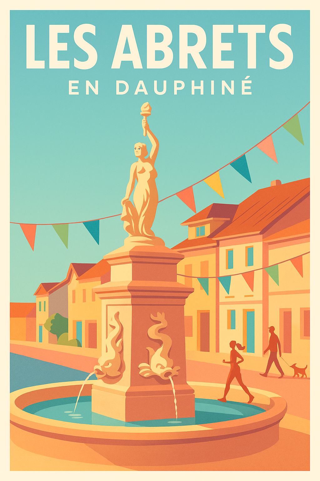 Affiche de Les Abrets en Dauphiné - Charme et sérénité au cœur du Dauphiné