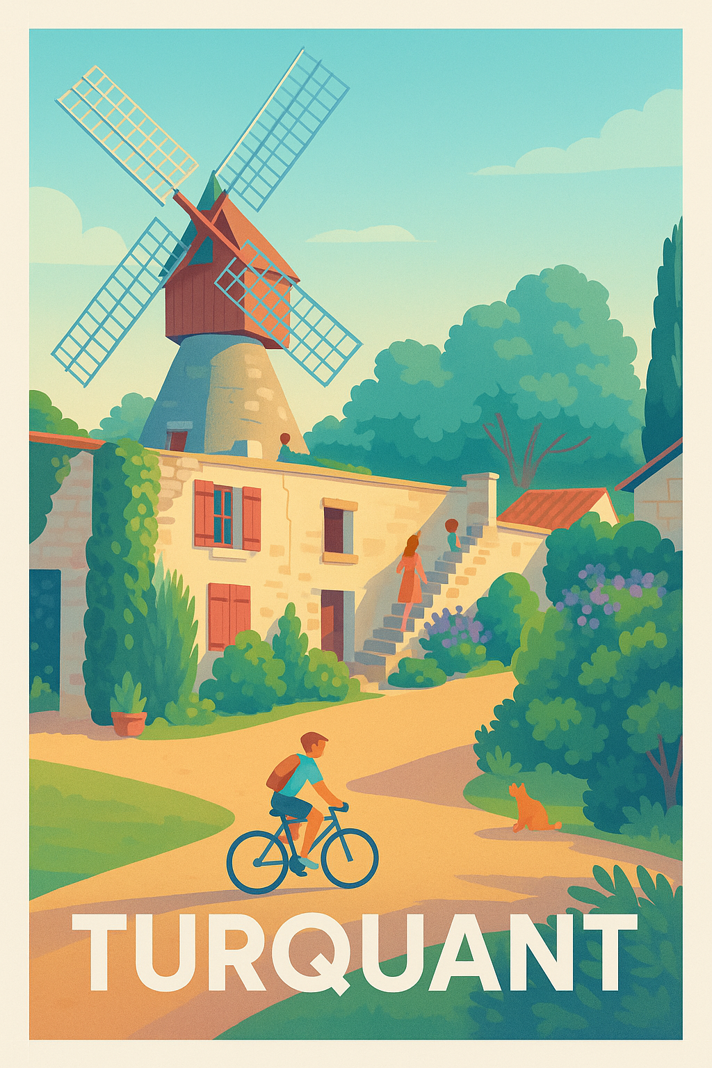 Affiche Turquant — Charme bucolique et douceur de vivre · poster d'art de Turquant
