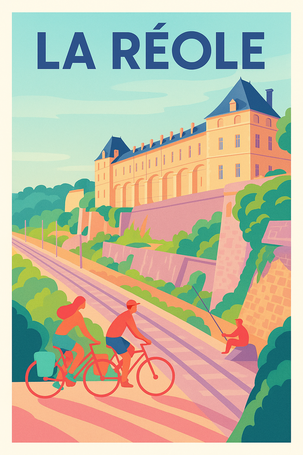 Affiche de La Réole - Évasion à vélo au bord des remparts historiques