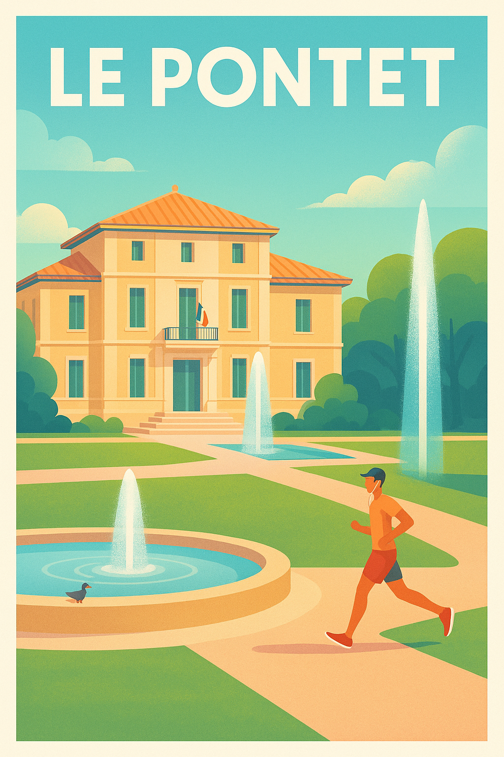 Affiche de Le Pontet - Ambiance paisible et sportive au cœur du parc