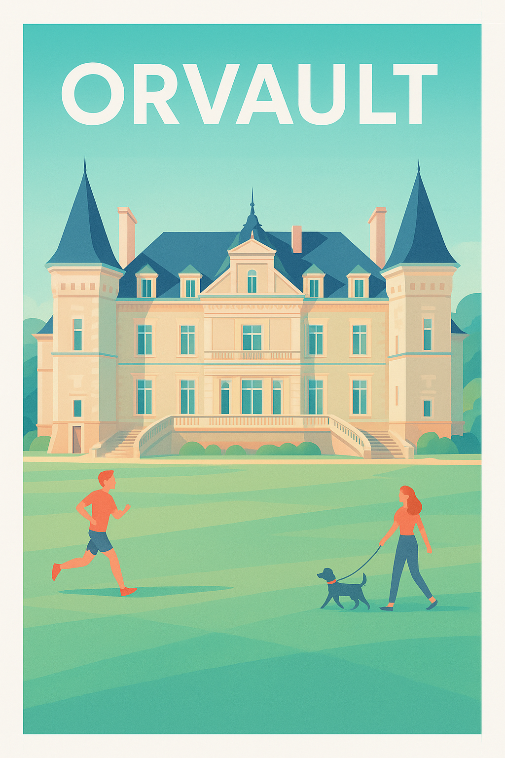 Affiche Orvault — Élégance et nature en harmonie · poster d'art de Orvault