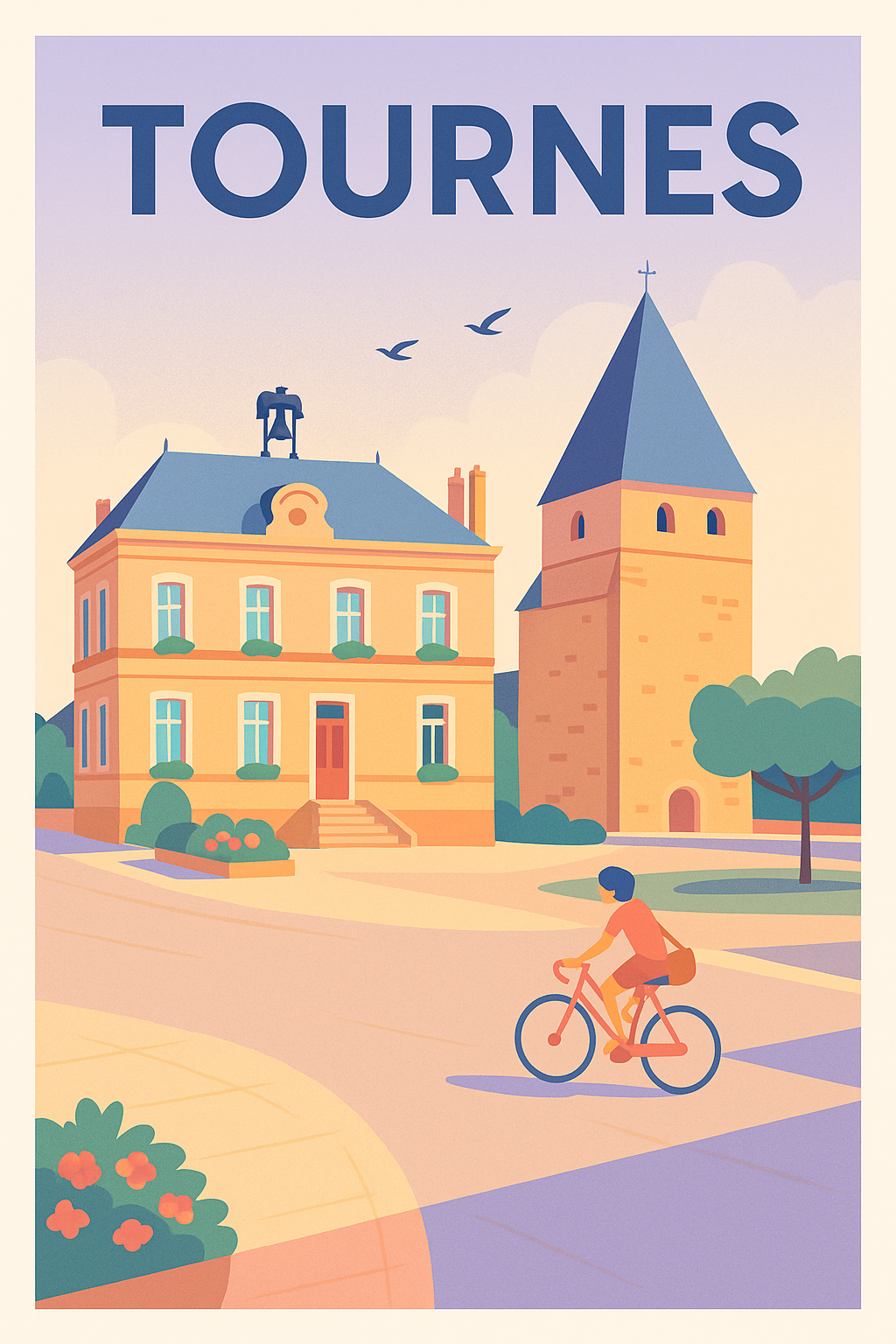Affiche de Tournes - Douceur et lumière au cœur du village
