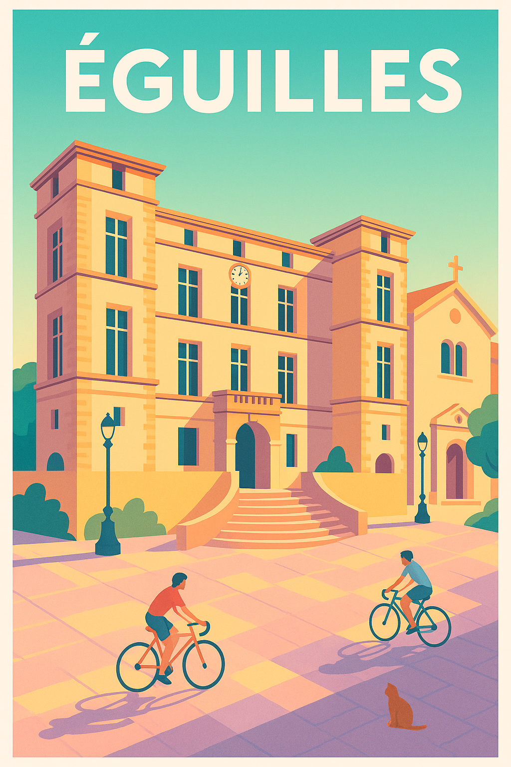 Affiche de Éguilles - L'élégance ensoleillée de la Provence