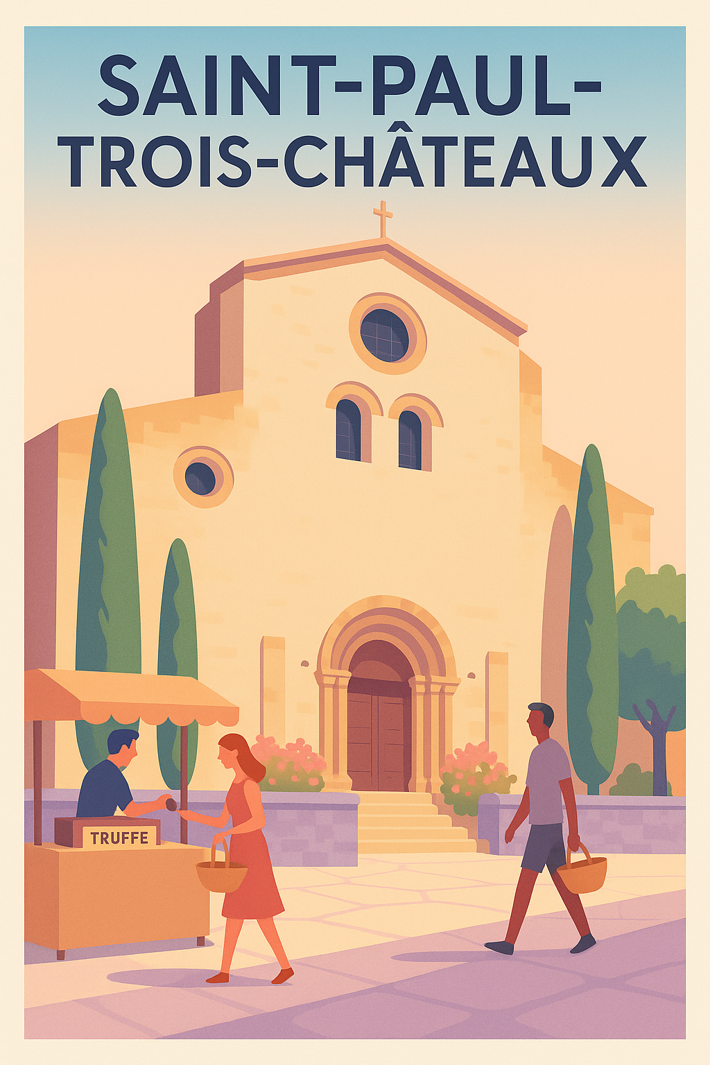 Affiche de Saint-Paul-Trois-Châteaux - Charme et douceur provençale